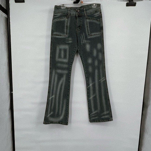 Apollo Jeans Denim - Apollo jeans vintage 90s Y2K faded pattern jeans